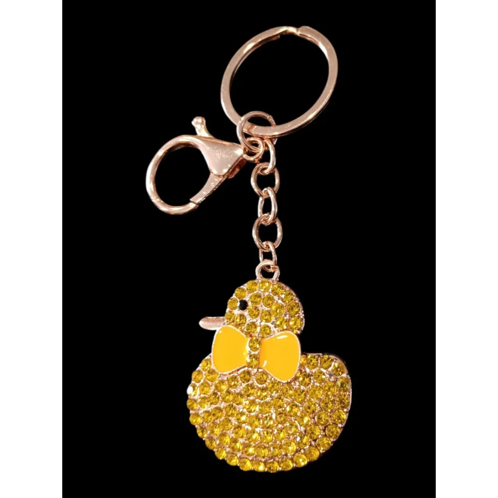 Duck your Favorite Valentine! Cute Yellow Ducky Keychain Purse Backpack Charm!